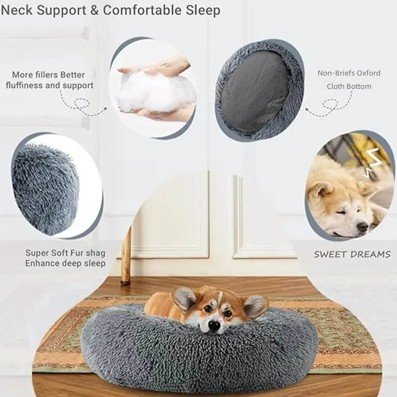 The CloudComfort™ Anti-Anxiety Dog bed